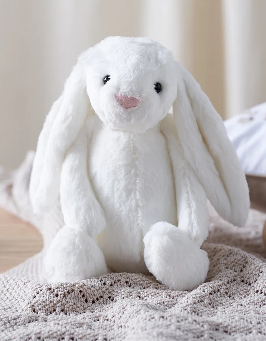 Bashful White Bunny