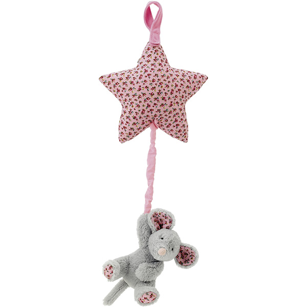 Blossom Grey Mouse Musical Pull