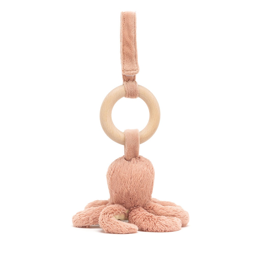 Odell Octopus Wooden Ring Toy