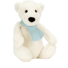 Bashful Winter Polar Bear