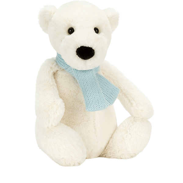 Bashful Winter Polar Bear